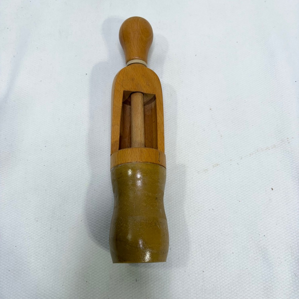 Vintage Wooden Wine Bottle Corker Cork Press Plunger MCM
